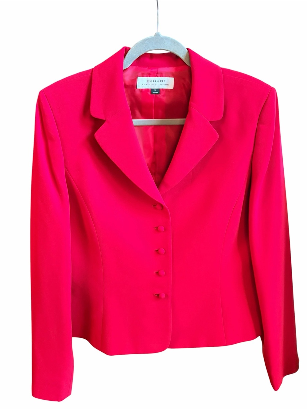 Tamari by Arthur S. Levine Red 2 Piece Skirt-Suit set. Size 12 NWOT - Picture 2 of 4